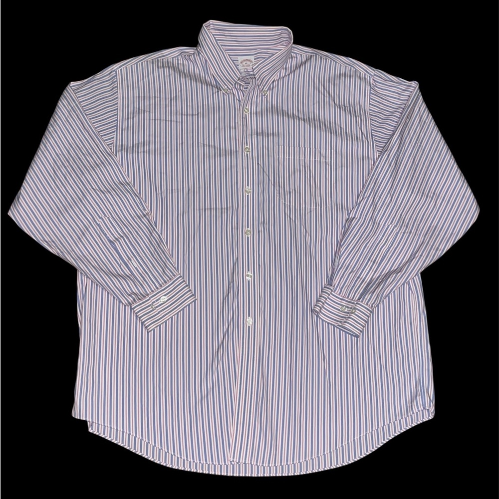 Brooks Brothers XL button down dress shirt purple spring office business Easter
